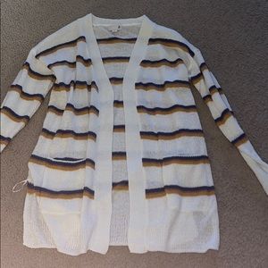 striped cardigan